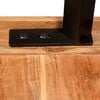 vidaXL Ensemble de bar 3 pcs Bois d'acacia massif et cuir v&eacute;ritable
