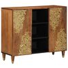 vidaXL Buffet avec porte Marron 90 x 33 x 75 cm Bois de mangue massif