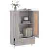 vidaXL Buffet haut sonoma gris 69,5x31x115 cm bois d'ing&eacute;nierie
