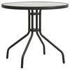 vidaXL Table de bistro Anthracite &Oslash;80x71 cm Acier