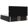 VidaXL Cadre de lit ottoman avec matelas noir 200x200cm velours