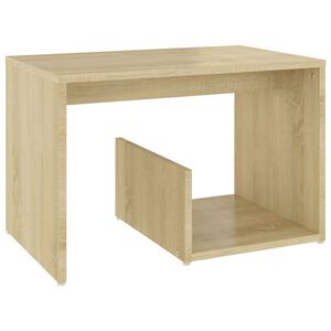 vidaXL Table d'appoint ch&ecirc;ne sonoma 59x36x38 cm bois d'ing&eacute;nierie