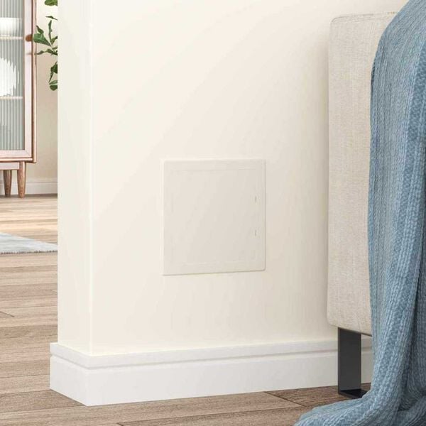 vidaXL Panneaux d'Acc&egrave;s 2 pcs Blanc 15 x 15 cm Plastic ABS