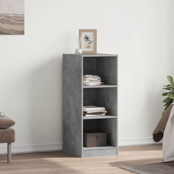 vidaXL Garde-robe gris b&eacute;ton 48x41x102 cm bois d'ing&eacute;nierie