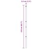 vidaXL Poteau de cl&ocirc;ture. 52 pcs Vert 3,2 x 3,2 x 210 cm