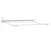vidaXL Cadre d'auvent Blanc 350 x 250 cm Aluminium
