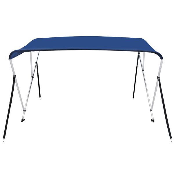 vidaXL Auvent bimini à 3 arceaux Bleu 183x180x137 cm