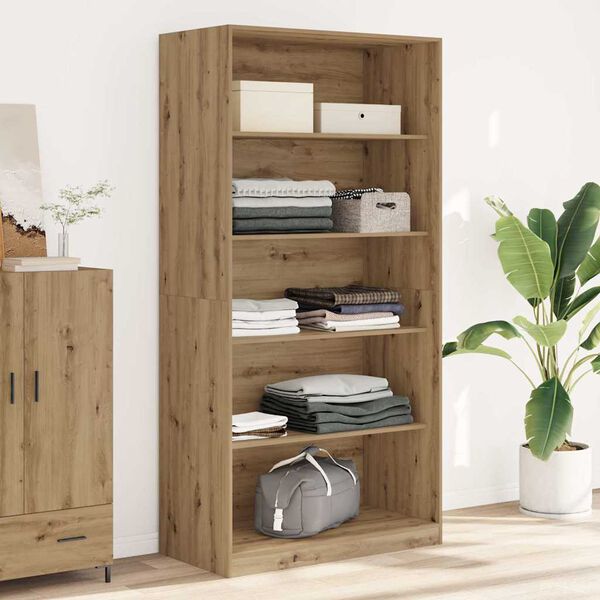 vidaXL Garde-robe ch&ecirc;ne artisanal 100x50x200 cm bois d'ing&eacute;nierie