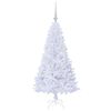 vidaXL Sapin de Noël artificiel avec 150 LED Blanc 120 cm PVC et Acier
