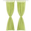 vidaXL Rideau occultant avec boucles 2 pcs 140 x 175 cm Vert