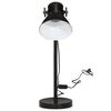 vidaXL Lampe de bureau 25 W noir 17x17x60 cm E27