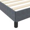 vidaXL Lit &agrave; ressorts avec matelas Gris fonc&eacute; 80 x 220 cm tissu