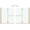 vidaXL Cabine de douche pliable 2 panneaux ESG 120x140 cm