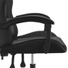 vidaXL Chaise de jeu Noir Similicuir