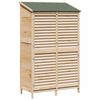 vidaXL Abri de jardin Naturel 106 x 56 x 176,5 cm Bois de Sapin Massif