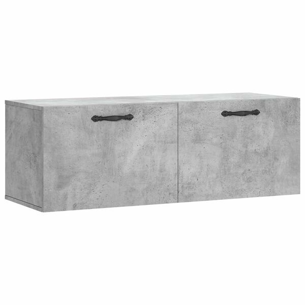 vidaXL Armoire murale gris b&eacute;ton 100x36,5x35 cm bois d'ing&eacute;nierie