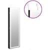 vidaXL Armoire à bijoux avec miroir et éclairage LED mural noir