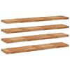 vidaXL &Eacute;tag&egrave;res flottantes 4 pcs 120x30x4 cm acacia massif &agrave; l'huile