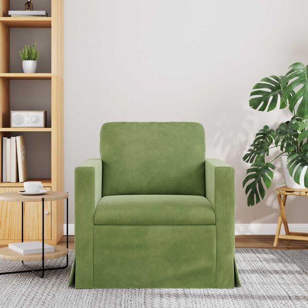 vidaXL Canap&eacute; Vert clair