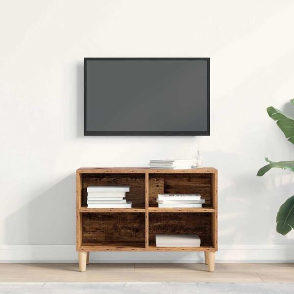 vidaXL Meuble TV Bois ancien 69,5 x 30 x 50 cm Bois d'ing&eacute;nierie
