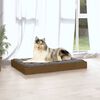 vidaXL Lit pour chien Marron miel 91,5x64x9 cm Bois de pin solide