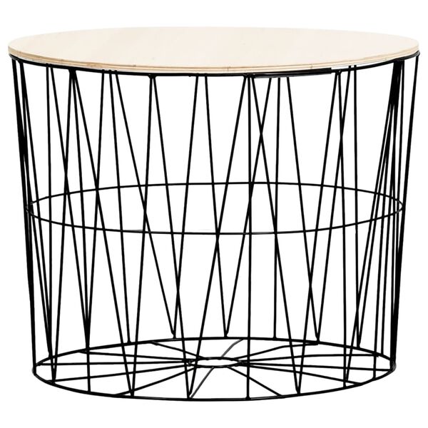 vidaXL Tables basses 4 pcs Noir