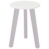 vidaXL Plateau de table Blanc brillant 30 x 30 x 1,5 cm