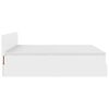 VidaXL Cadre de lit ottoman avec matelas blanc 160x200 cm similicuir