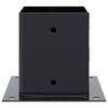 vidaXL Bases de poteau carr&eacute;es 4 pcs anthracite 121x121 mm