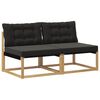 vidaXL Sofa de milieu ext&eacute;rieur Bois d'Acacia Massif Blanc