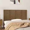 vidaXL T&ecirc;te de lit murale Marron miel 146x3x63 cm Bois massif de pin