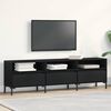 vidaXL Meuble TV Chêne noir 150 x 30 x 44,5 cm Bois d'ingénierie
