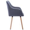 vidaXL Chaises &agrave; manger lot de 2 Gris fonc&eacute; Tissu
