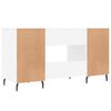 vidaXL Bureau blanc 140x50x75 cm bois d'ing&eacute;nierie