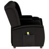 vidaXL Fauteuil de massage inclinable et porte-gobelets 4 places noir