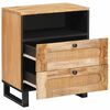 vidaXL Cabinet de chevet Naturel 50 x 33 x 62 cm Bois de mangue massif