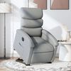 vidaXL Fauteuil inclinable &eacute;lectrique gris clair tissu