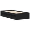 vidaXL Cadre de lit sans matelas noir 90x200 cm