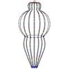 vidaXL Lumi&egrave;re de finial de No&euml;l 320 LED Multicolore Diam. 40 x 75 cm