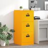 vidaXL Cabinet de Dossier Jaune moutarde 44 x 50 x 106.5 cm