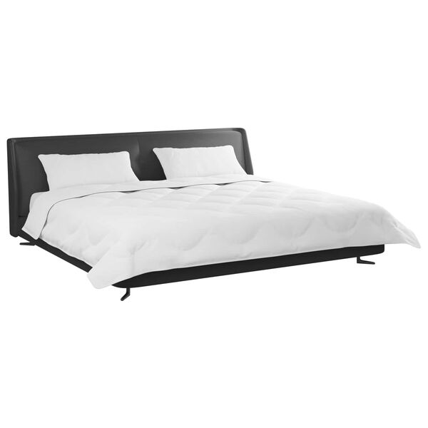 vidaXL Couette avec Oreillers 3 pcs Blanc Microfibre et Plumes D'oie