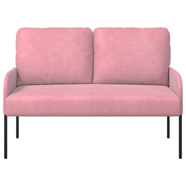 vidaXL Canap&eacute;s avec coussin 110cm Rose Contreplaqu&eacute;