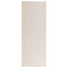 vidaXL Tapis ZIZUR cr&egrave;me 80x200 cm aspect de jute int&eacute;rieur ext&eacute;rieur