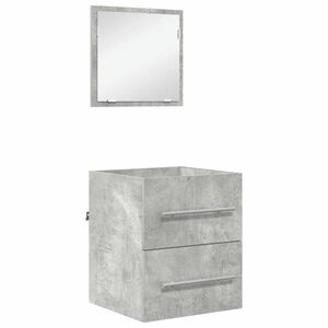 vidaXL Ensemble de mobilier de salle de bain Gris 41 x 38,5 x 48 cm