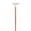 vidaXL Corde de travail Orange 3 mm 25 m Polypropylène