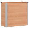 vidaXL Jardini&egrave;re sur&eacute;lev&eacute;e Marron 100 x 50 x 91 cm alu.