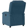 vidaXL Fauteuil inclinable bleu velours