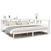vidaXL Lit biblioth&egrave;que sans matelas blanc 180x200 cm bois pin massif