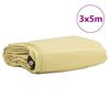 vidaXL Bâche 650g / m² Beige 3 x 5 m Toile avec revêtement en PVC
