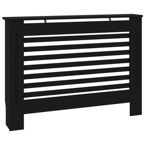 vidaXL Cache-radiateur noir 112x19x81,5 cm MDF